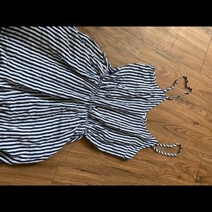 h&m striped romper